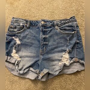 Eugenia Distressed Jean Shorts